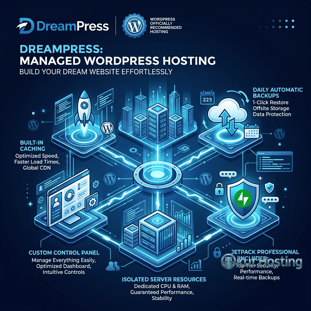 DreamHost DreamPress Service - Managed WordPress Hosting Features - Featured Image